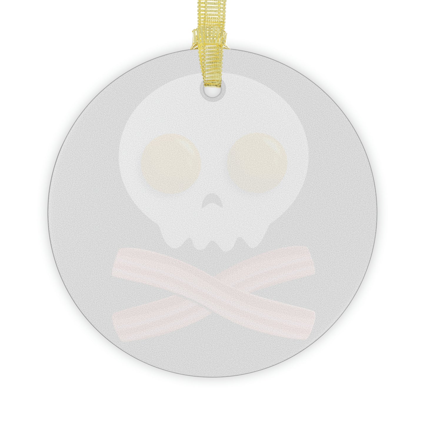 Jolly Roger Breakfast Glass Ornaments