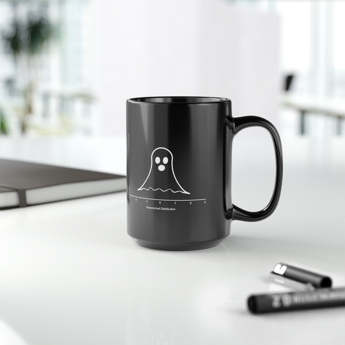 Paranormal Distribution Black Mug, 15oz