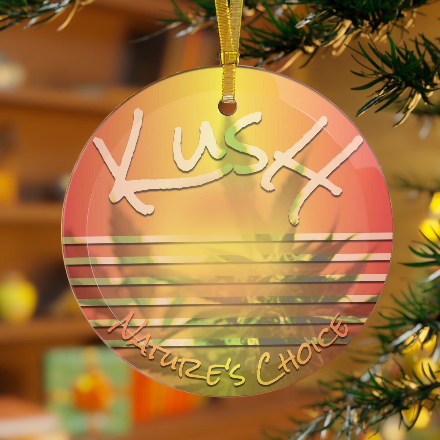 Kush - Nature's Choice Glass Ornament