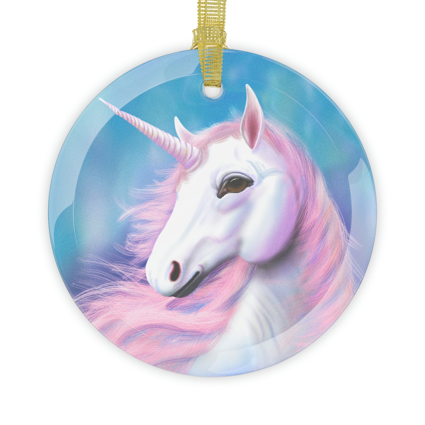 Magical Unicorn Glass Ornaments