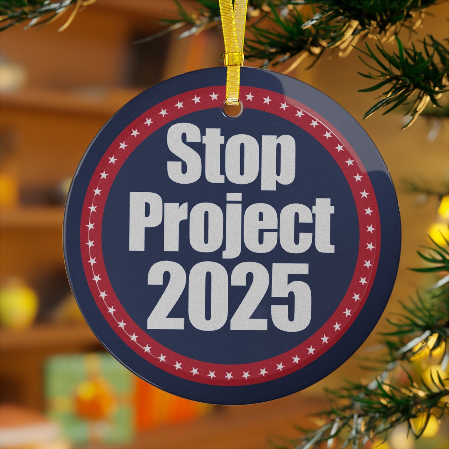 Stop Project 2025 Glass Ornaments