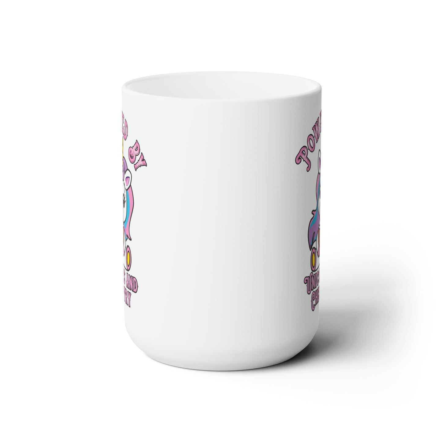 Powered by Unicorns and Chemistry Ceramic Mug 15oz