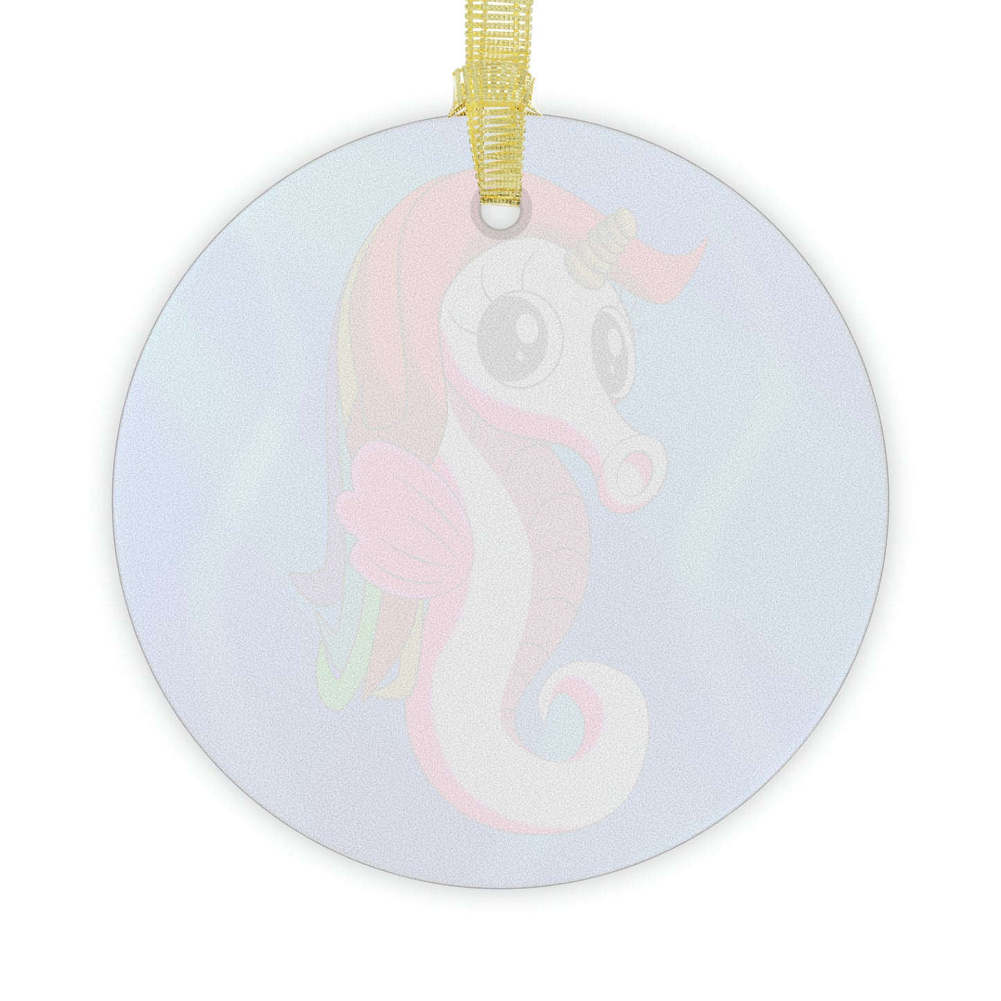 Unicorn Sea Horse Glass Ornaments