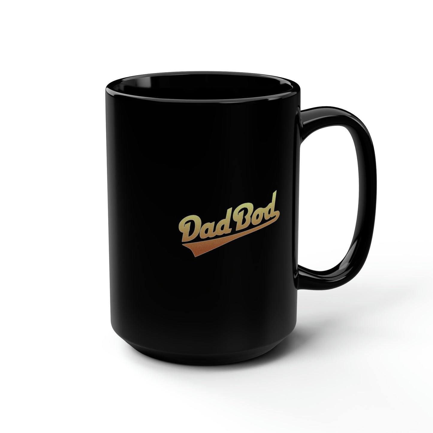 Dad Bod Black Mug, 15oz