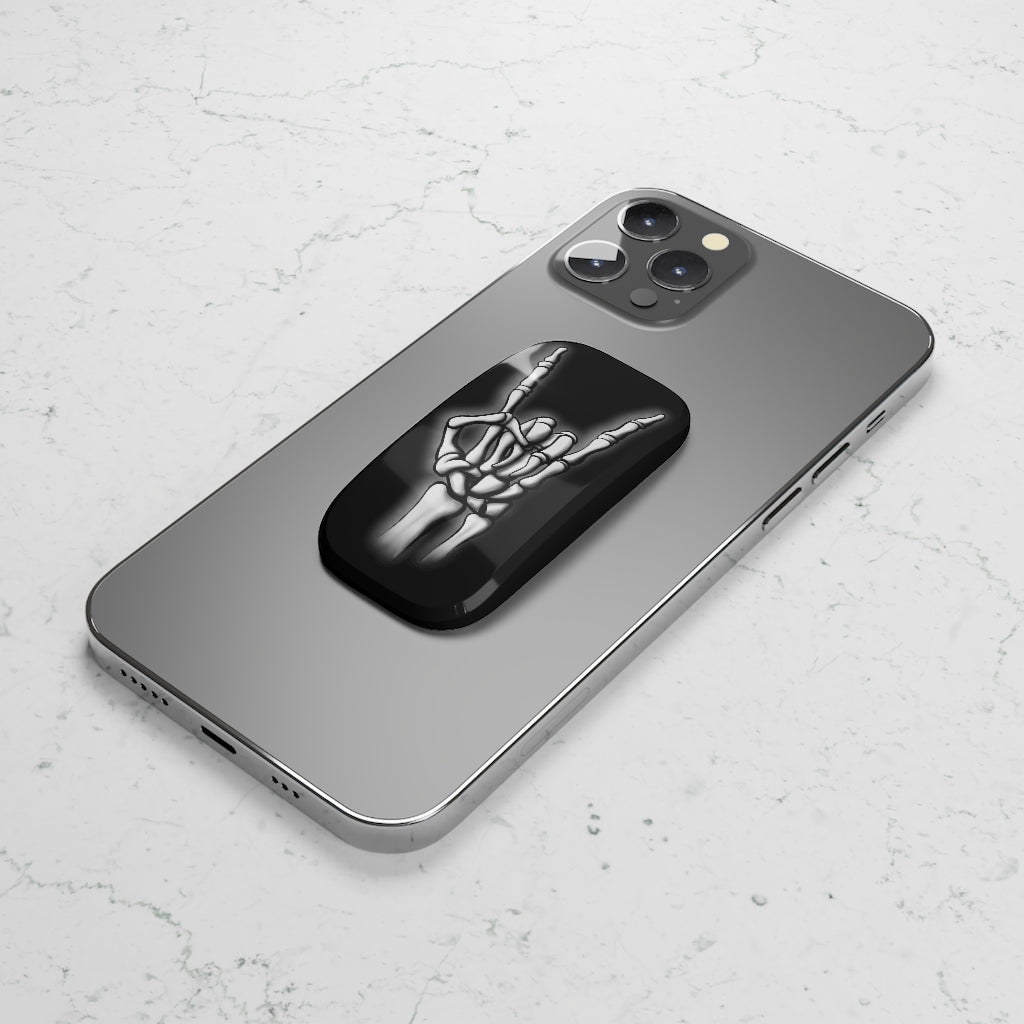 Skeletal Rocker Hand Phone Click-On Grip