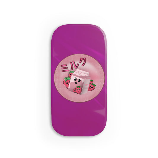 Strawberry Milk Phone Click-On Grip