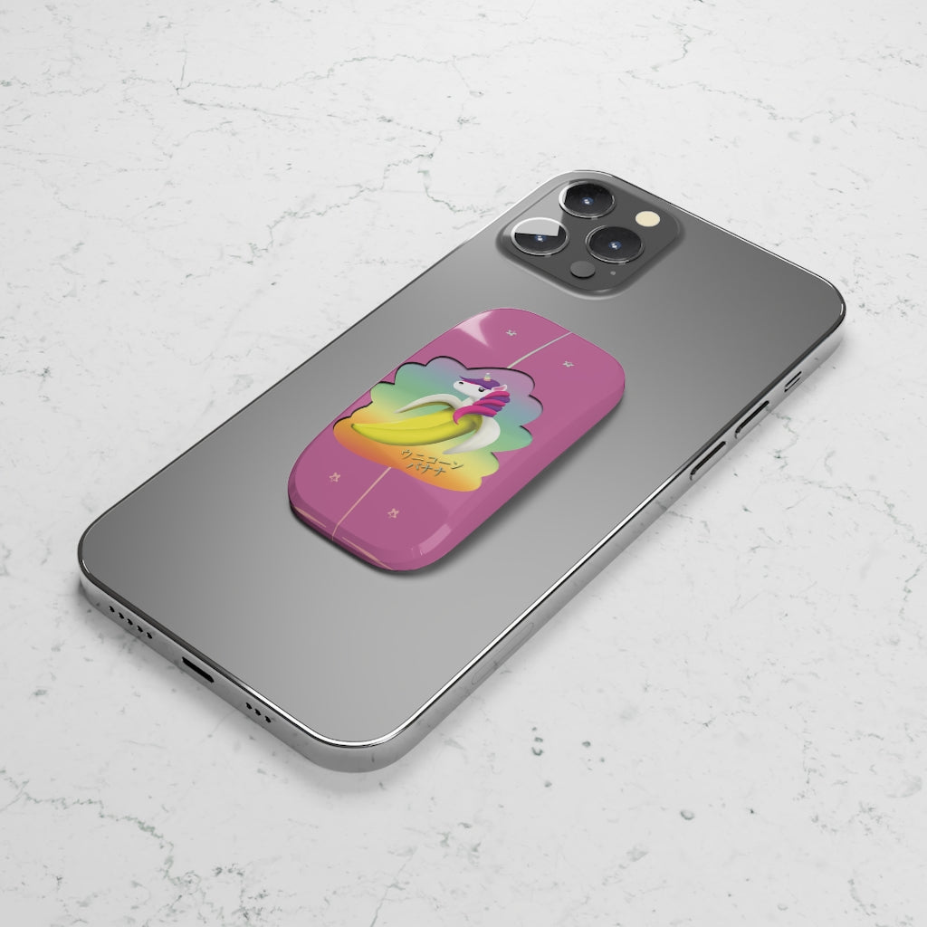 Unicorn Banana Phone Click-On Grip