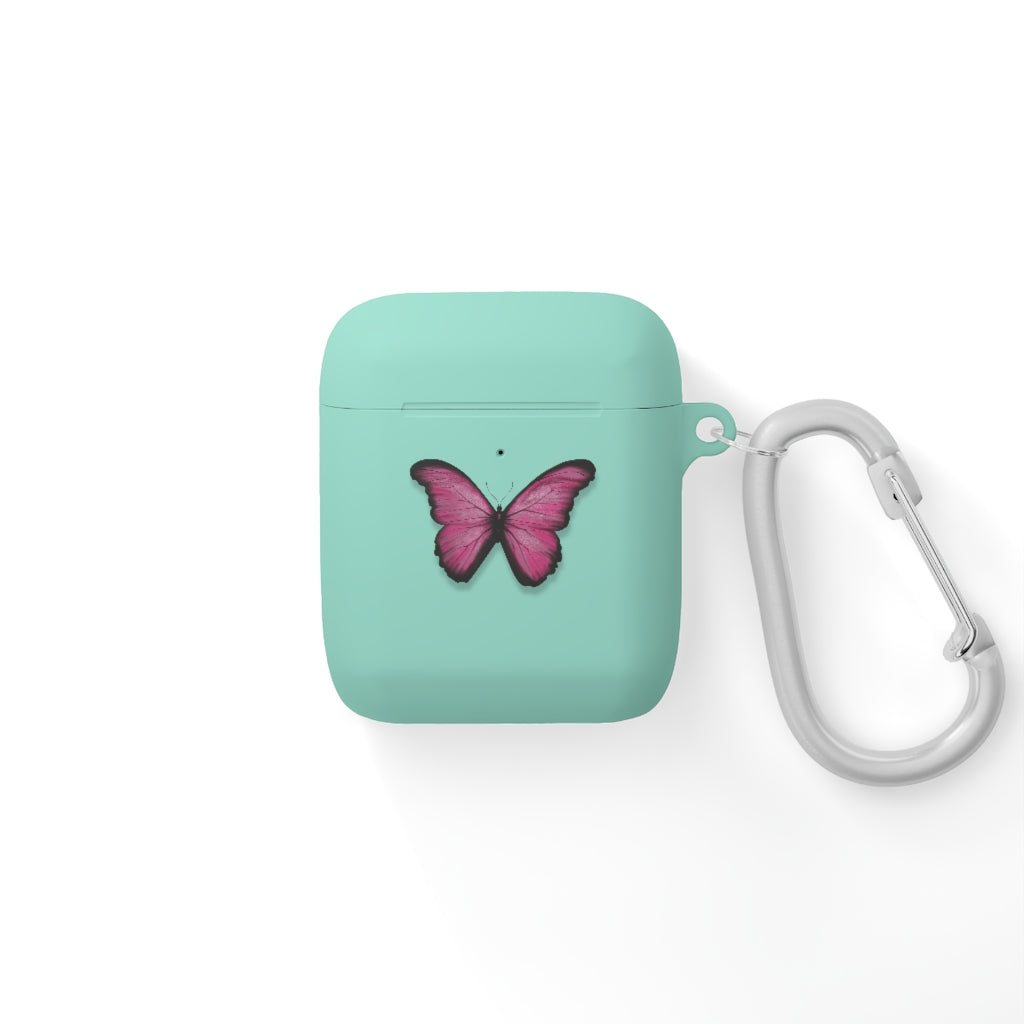 Pink Butterfly AirPods and AirPods Pro Case Cover