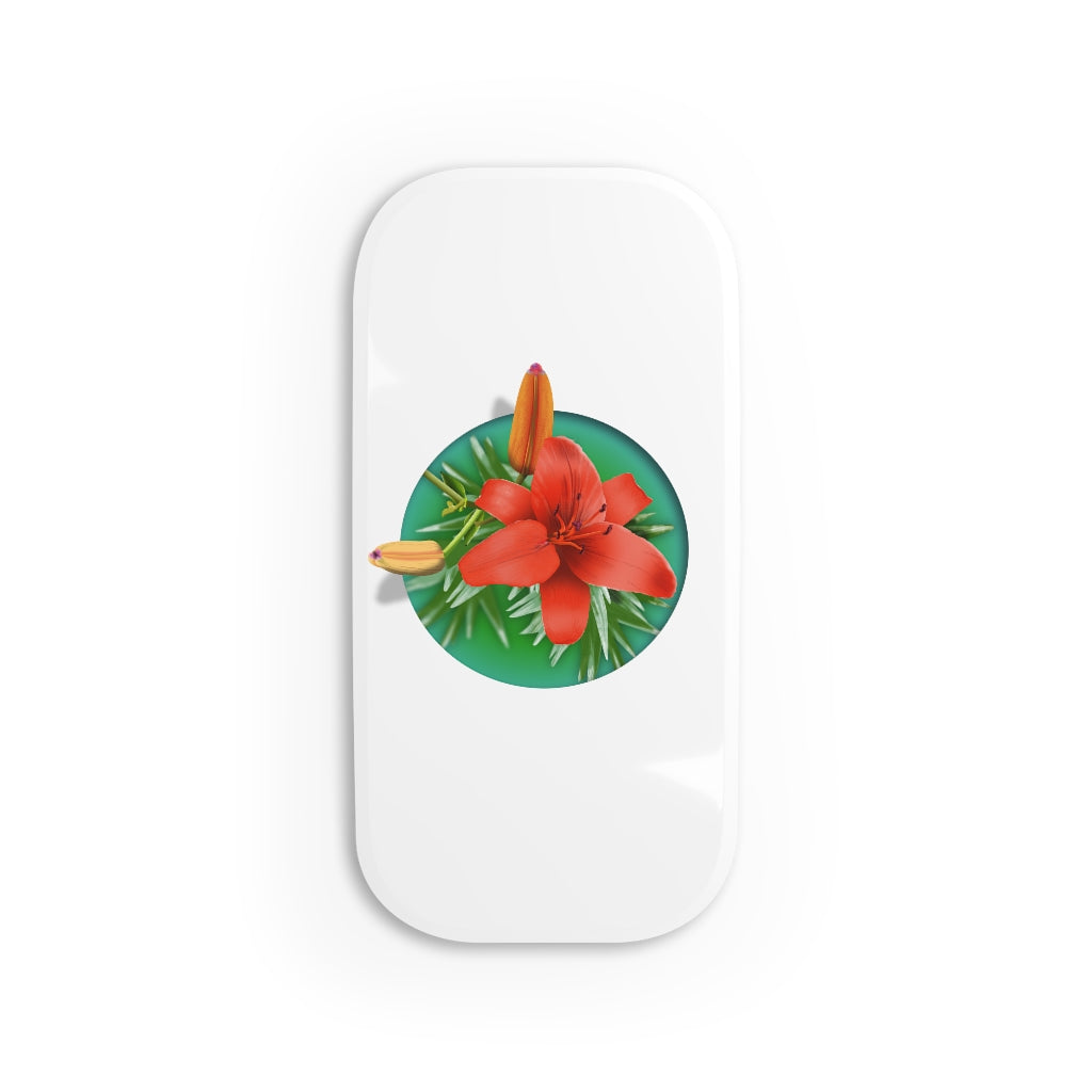 Orange Day Lily Phone Click-On Grip