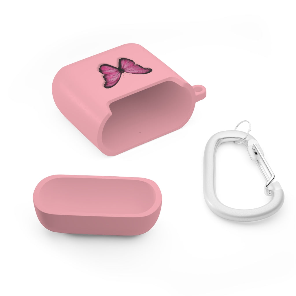 Pink Butterfly AirPods and AirPods Pro Case Cover