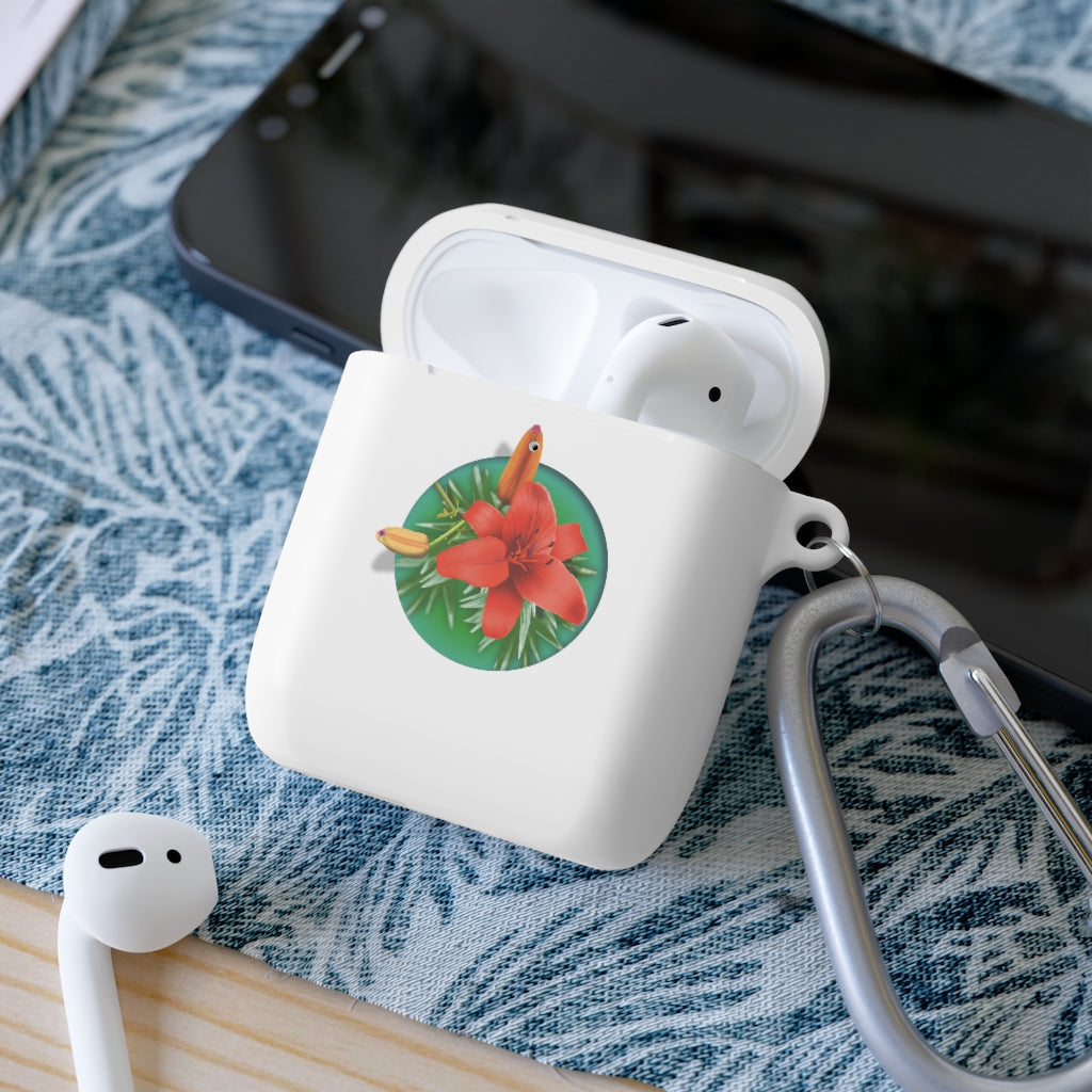 Orange Day Lily AirPods and AirPods Pro Case Cover