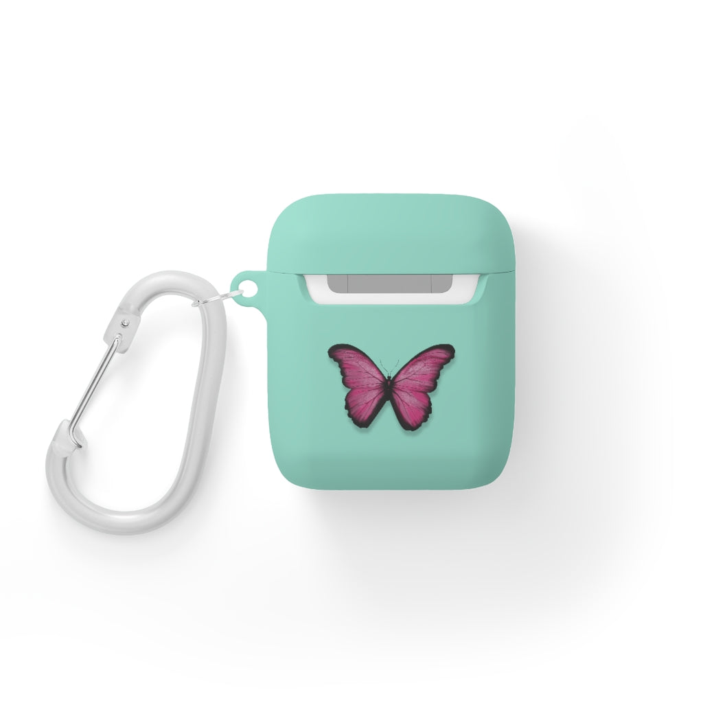 Pink Butterfly AirPods and AirPods Pro Case Cover