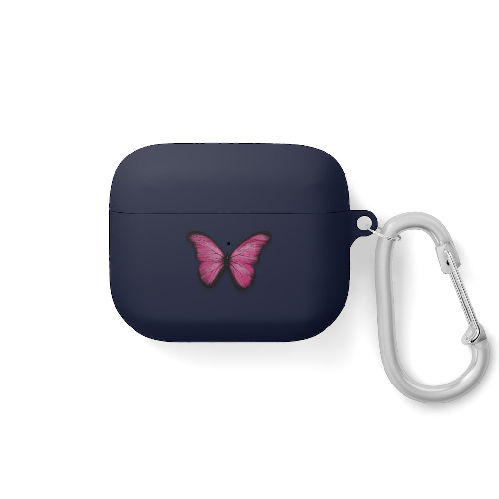 Pink Butterfly AirPods and AirPods Pro Case Cover