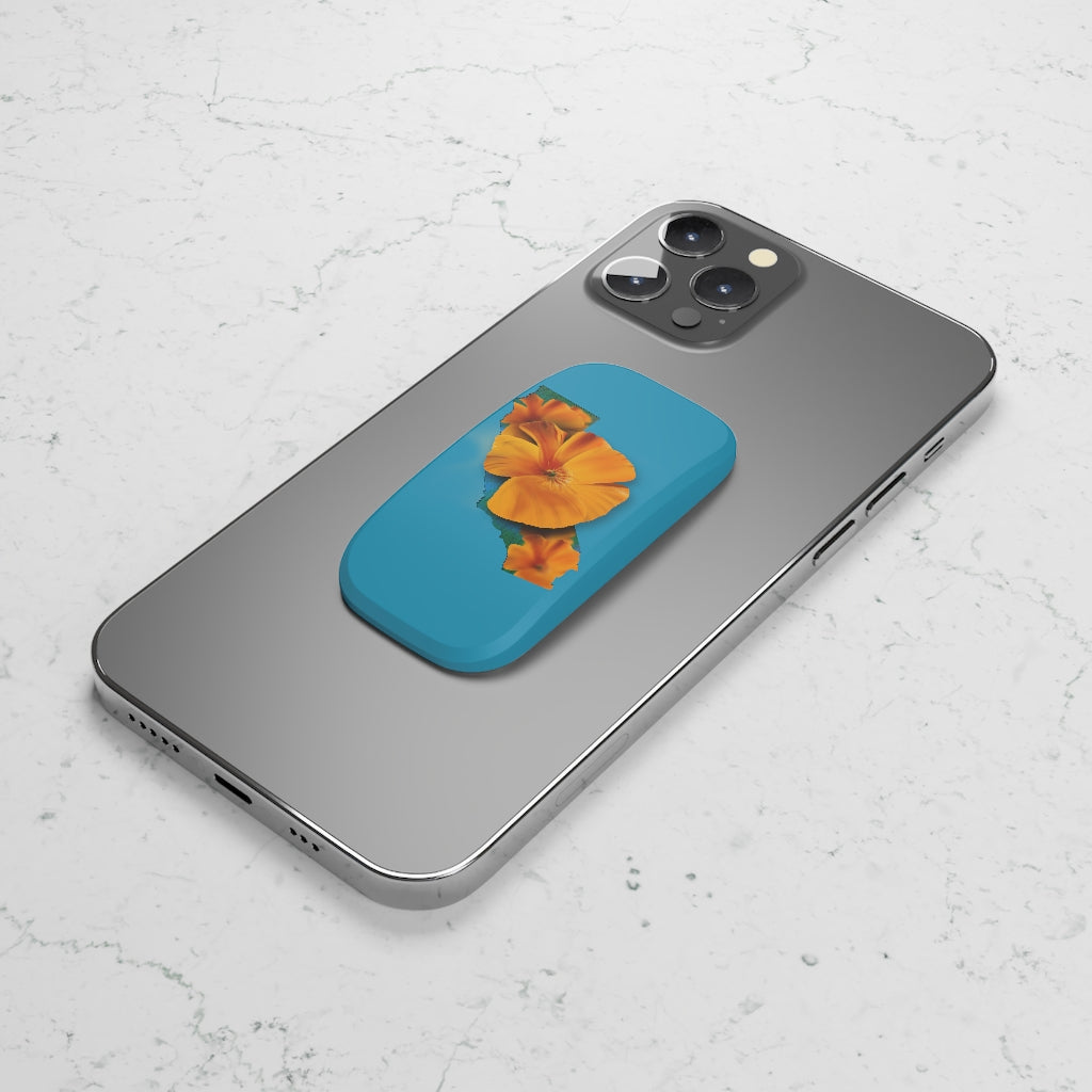 California Golden Poppy Phone Click-On Grip