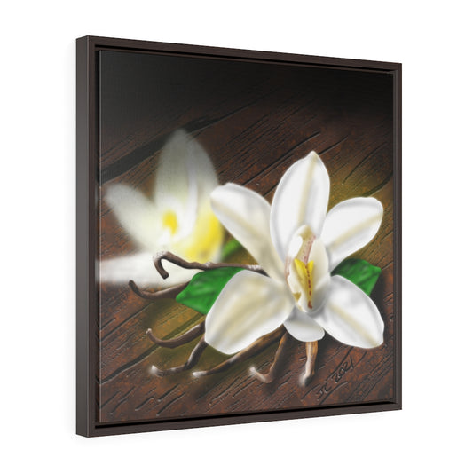 Plain Vanilla Square Framed Premium Gallery Wrap Canvas