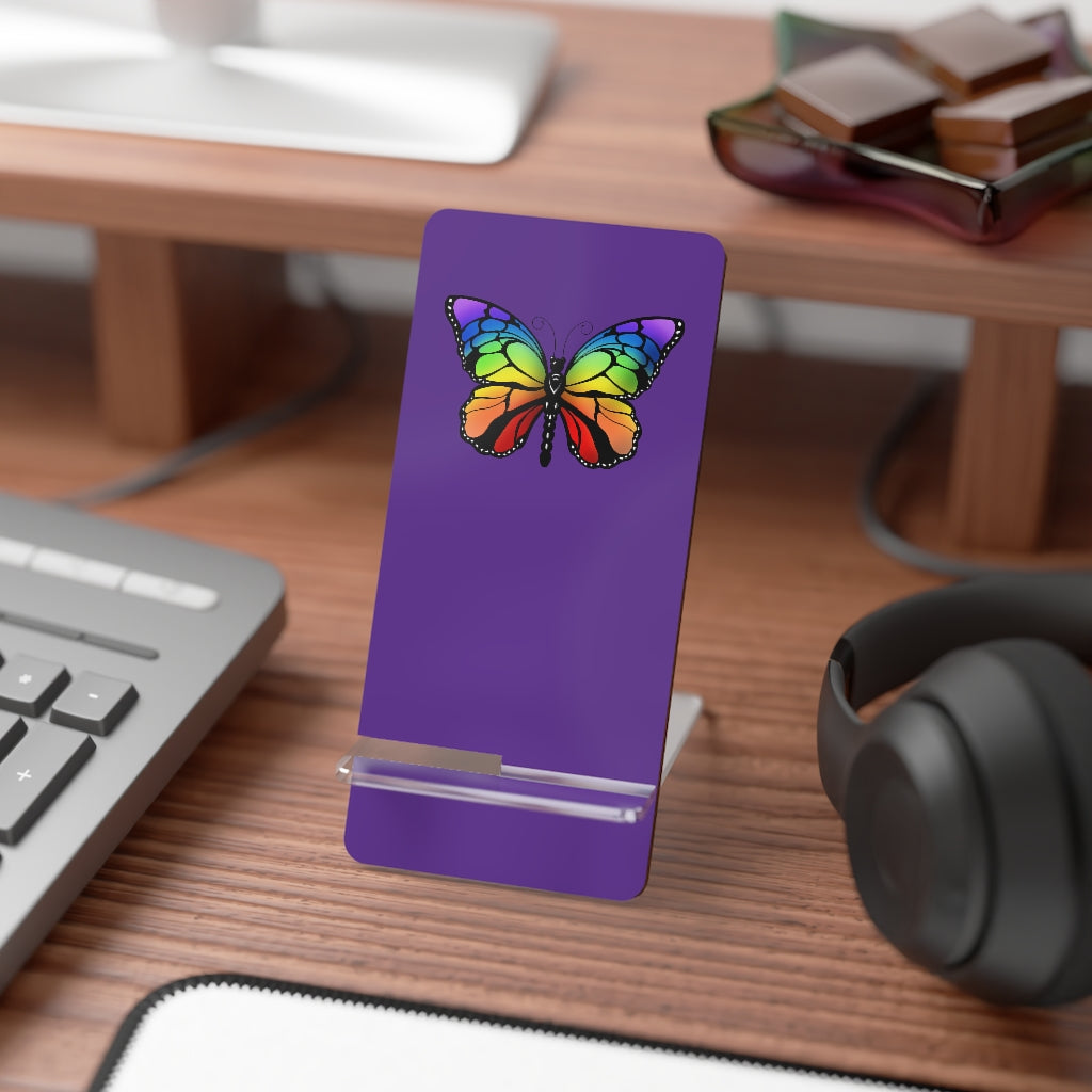 Rainbow butterfly Mobile Display Stand for Smartphones