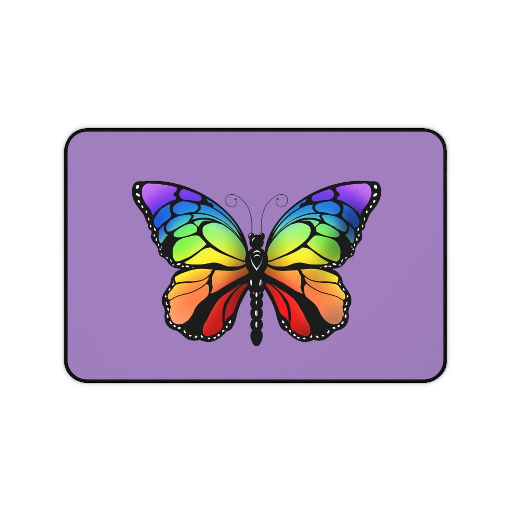 Rainbow Butterfly Desk Mat