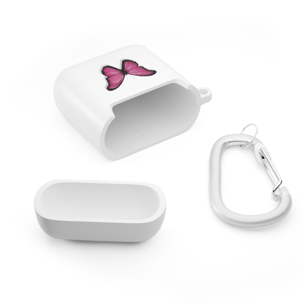 Pink Butterfly AirPods and AirPods Pro Case Cover