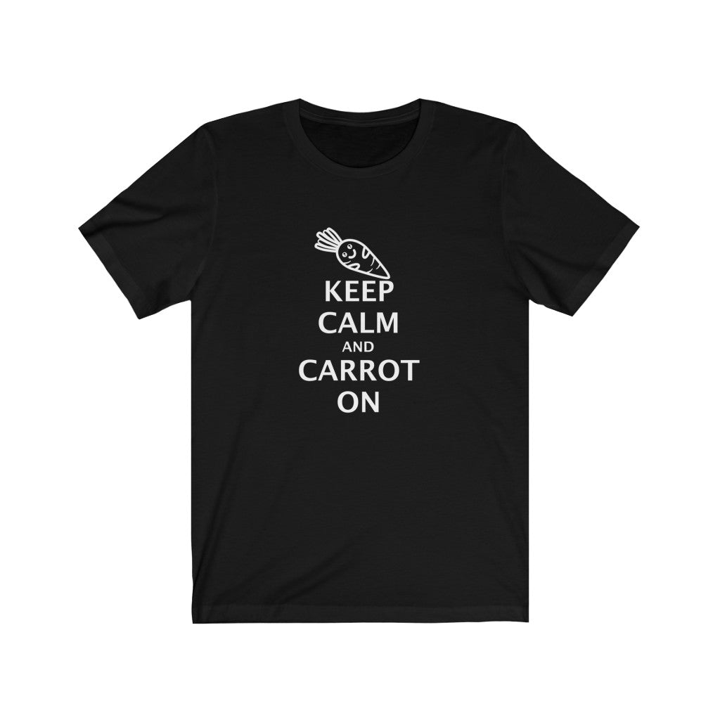 Keep Calm and Carrot On Unisex Jersey Short Sleeve Tee