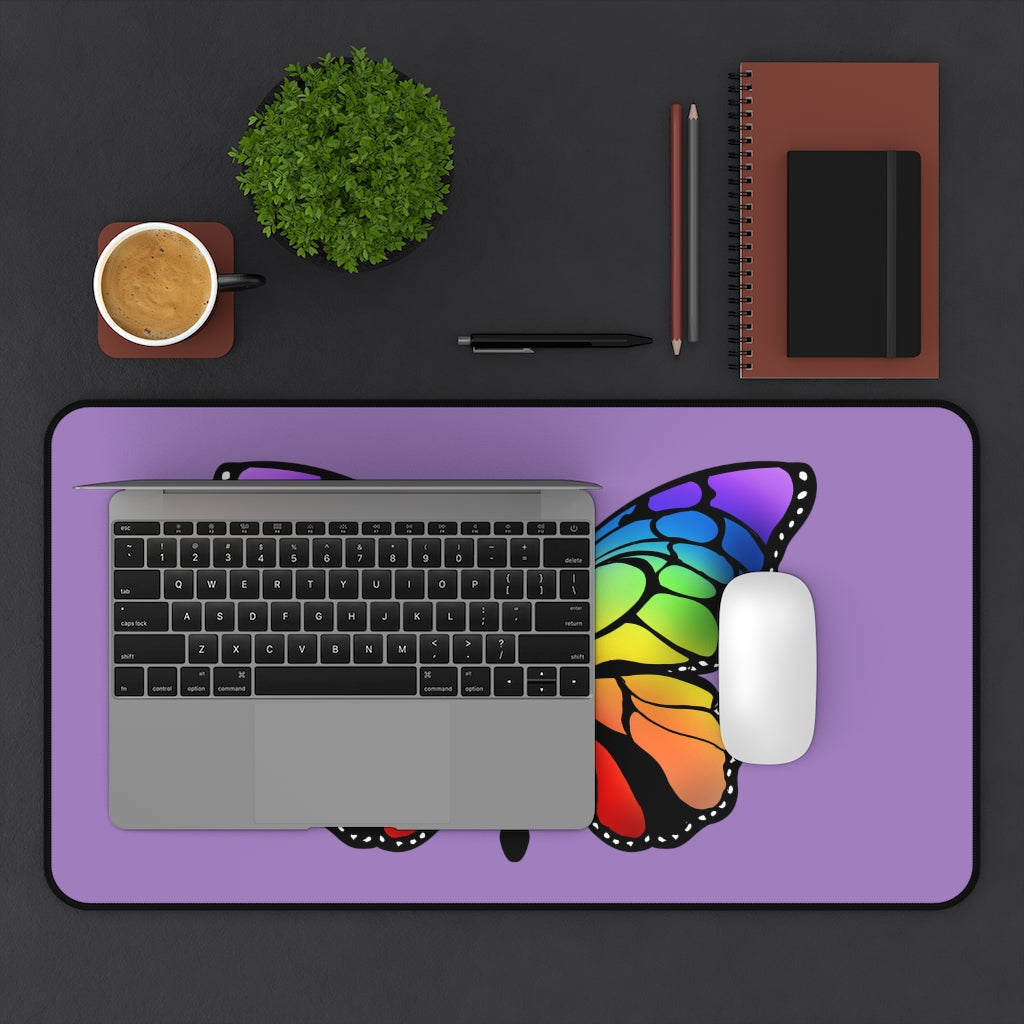 Rainbow Butterfly Desk Mat