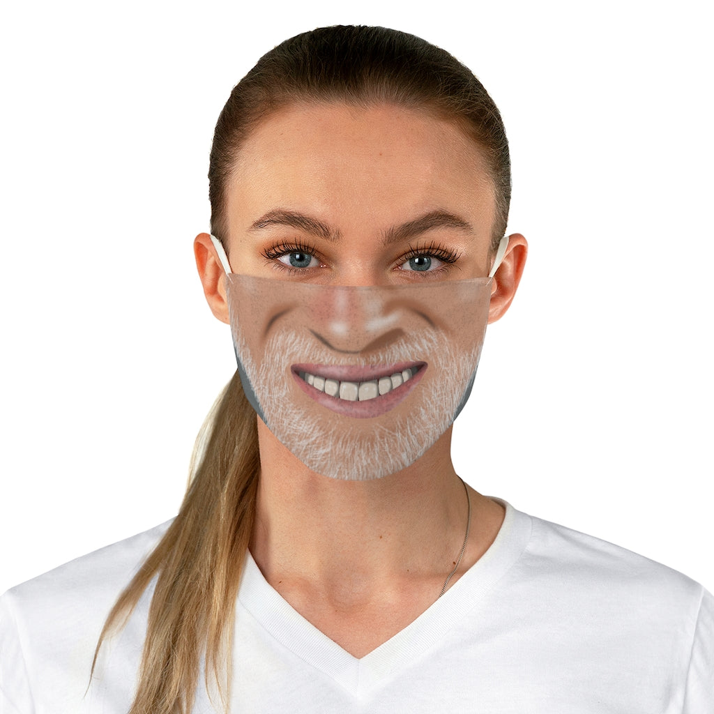 Awkward Smile Fabric Face Mask