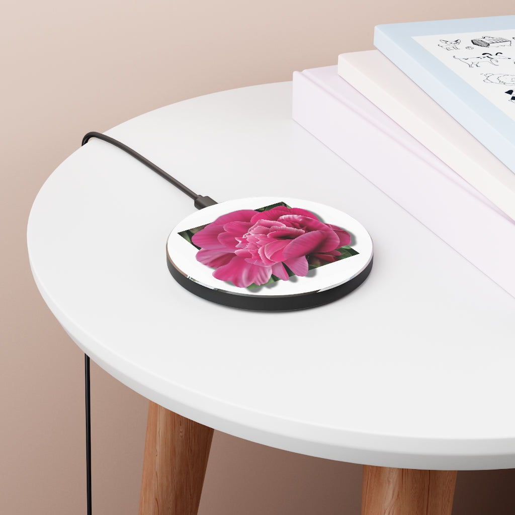 Pink Peony Wireless Charger