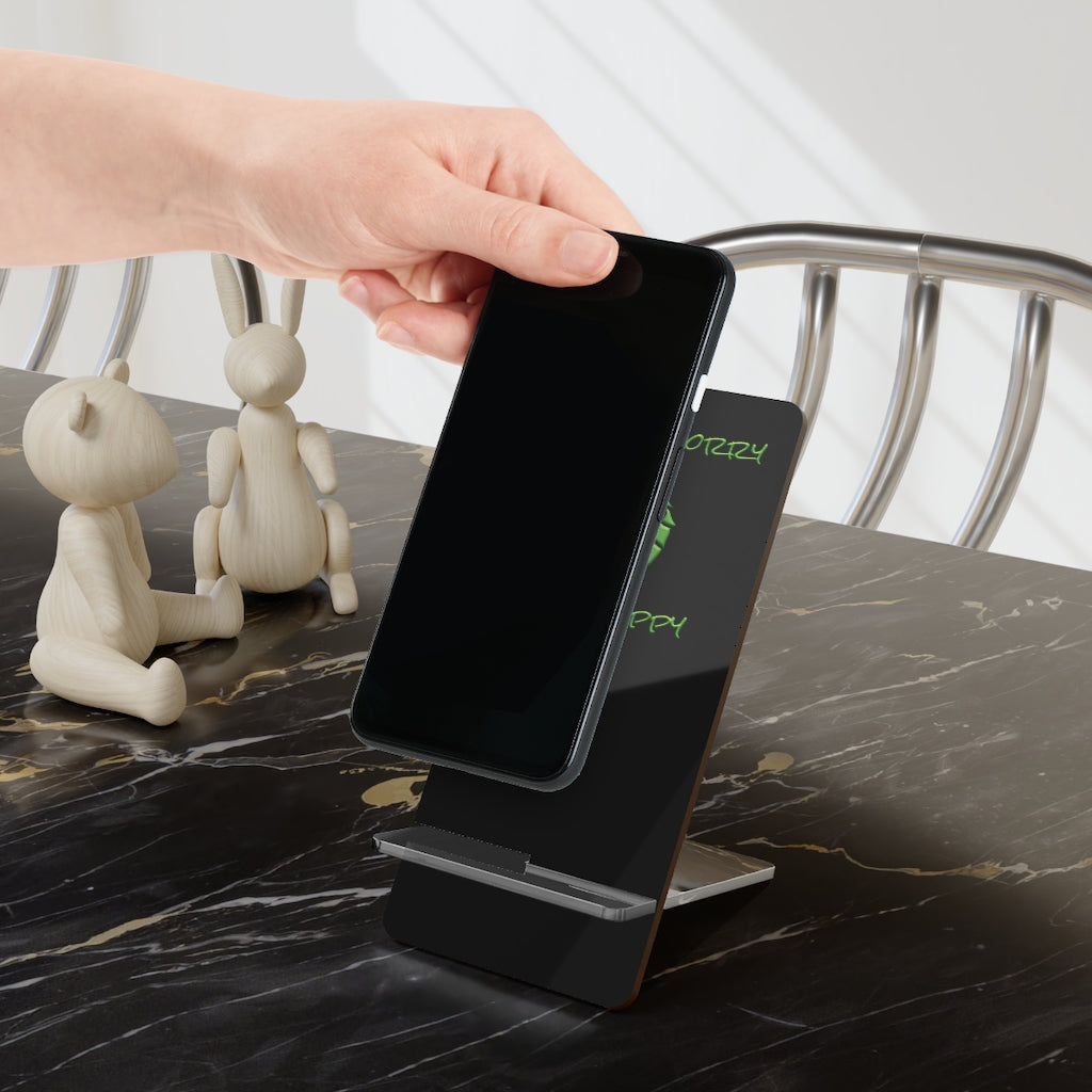 Don't Worry Be Hoppy Mobile Display Stand for Smartphones