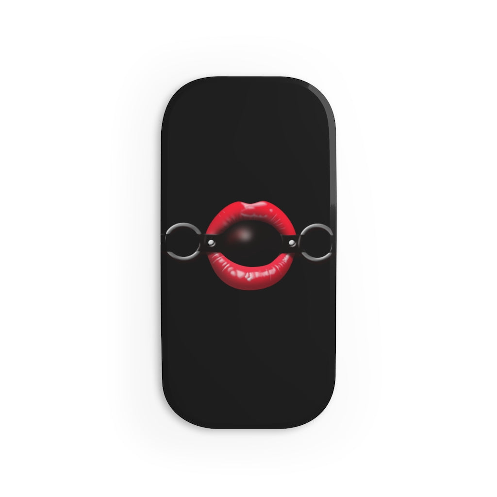 Gag Ball Lips Phone Click-On Grip