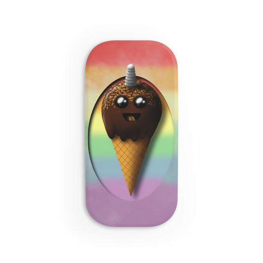 Unicorn Ice Cream Phone Click-On Grip