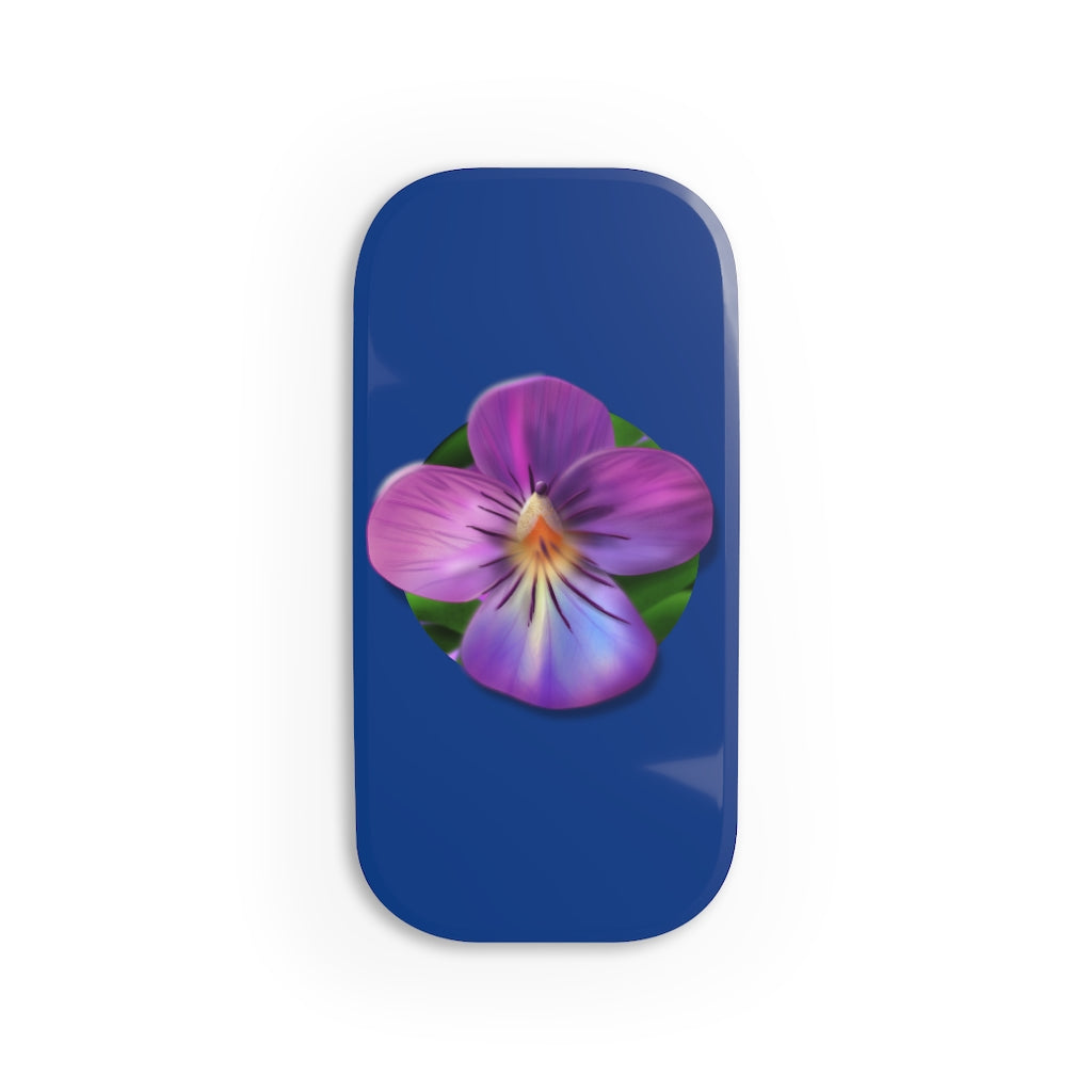 Common Blue Violet Phone Click-On Grip