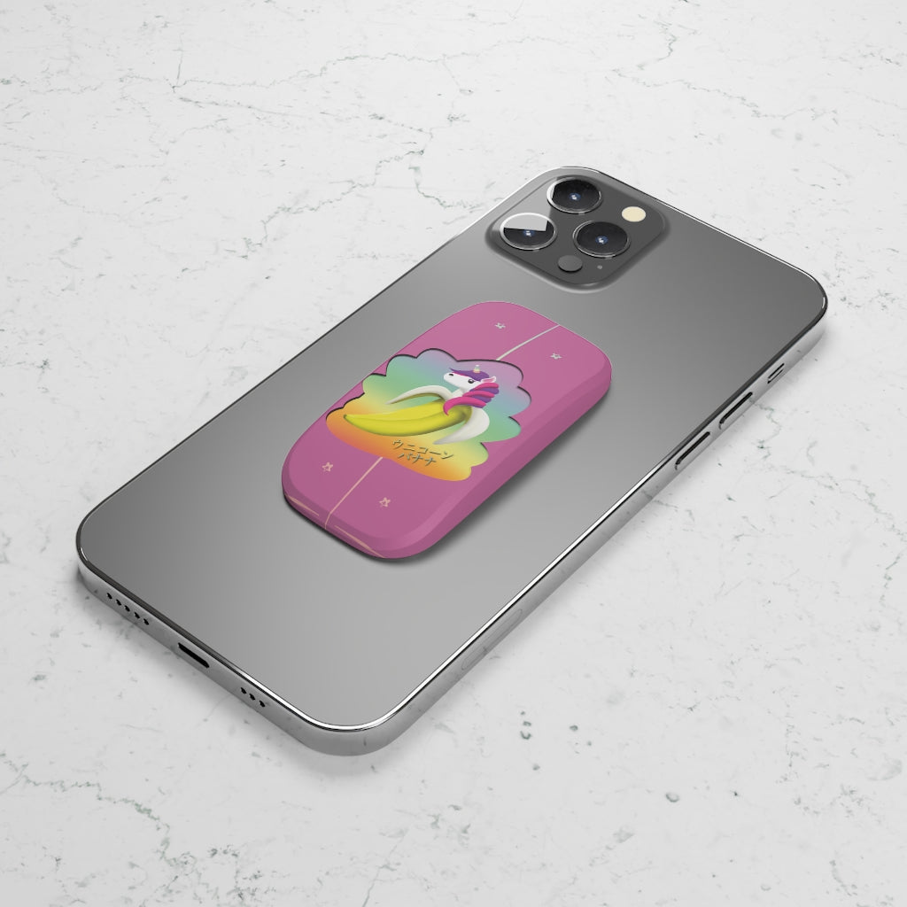 Unicorn Banana Phone Click-On Grip