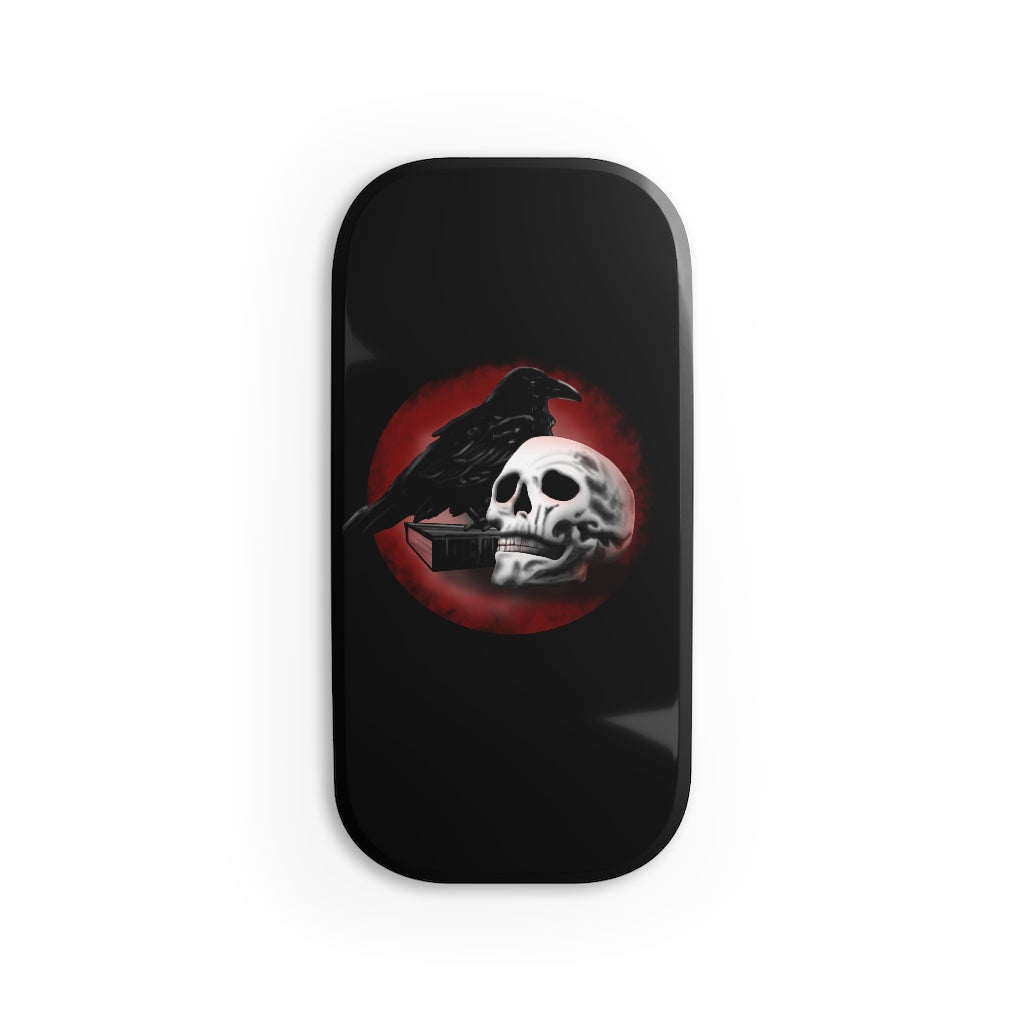 Skull and Raven Phone Click-On Grip
