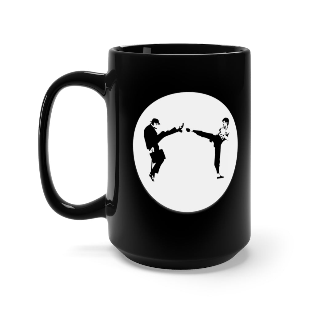 An epic battle - Black Mug 15oz