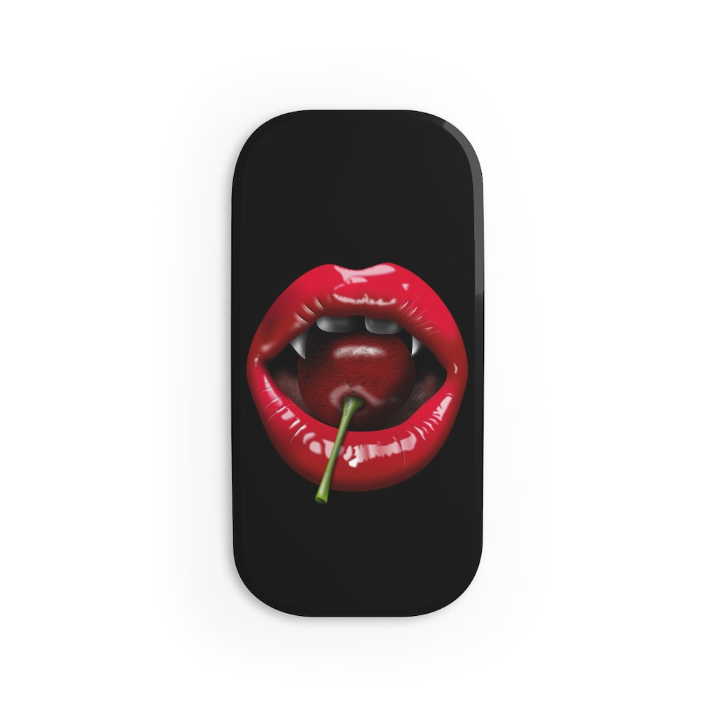 Red Vampire Lips Phone Click-On Grip