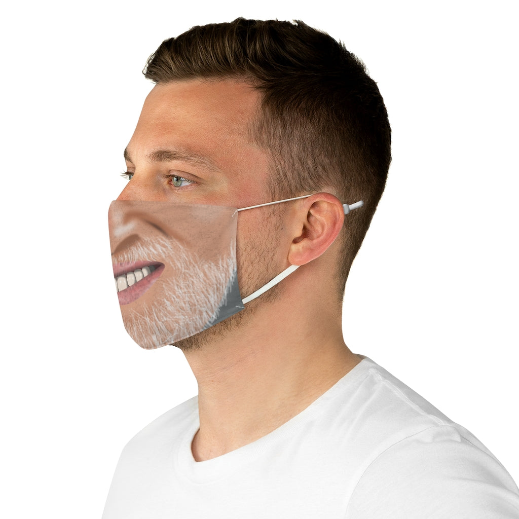 Awkward Smile Fabric Face Mask