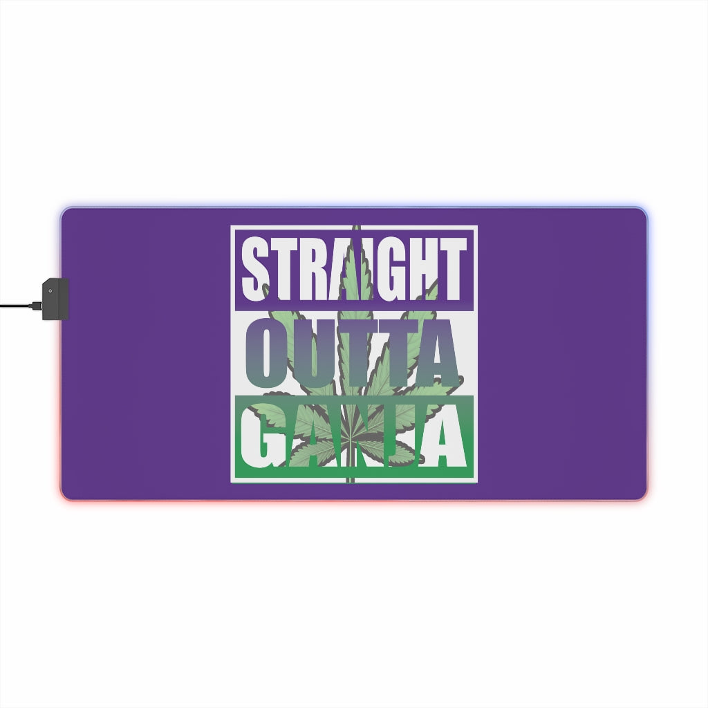 Straight Outta Ganja LED Gaming Mouse Pad