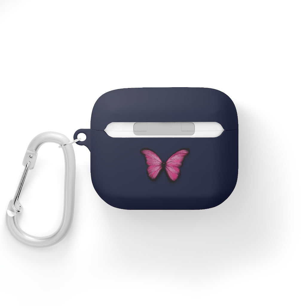 Pink Butterfly AirPods and AirPods Pro Case Cover