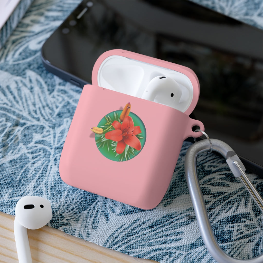 Orange Day Lily AirPods and AirPods Pro Case Cover