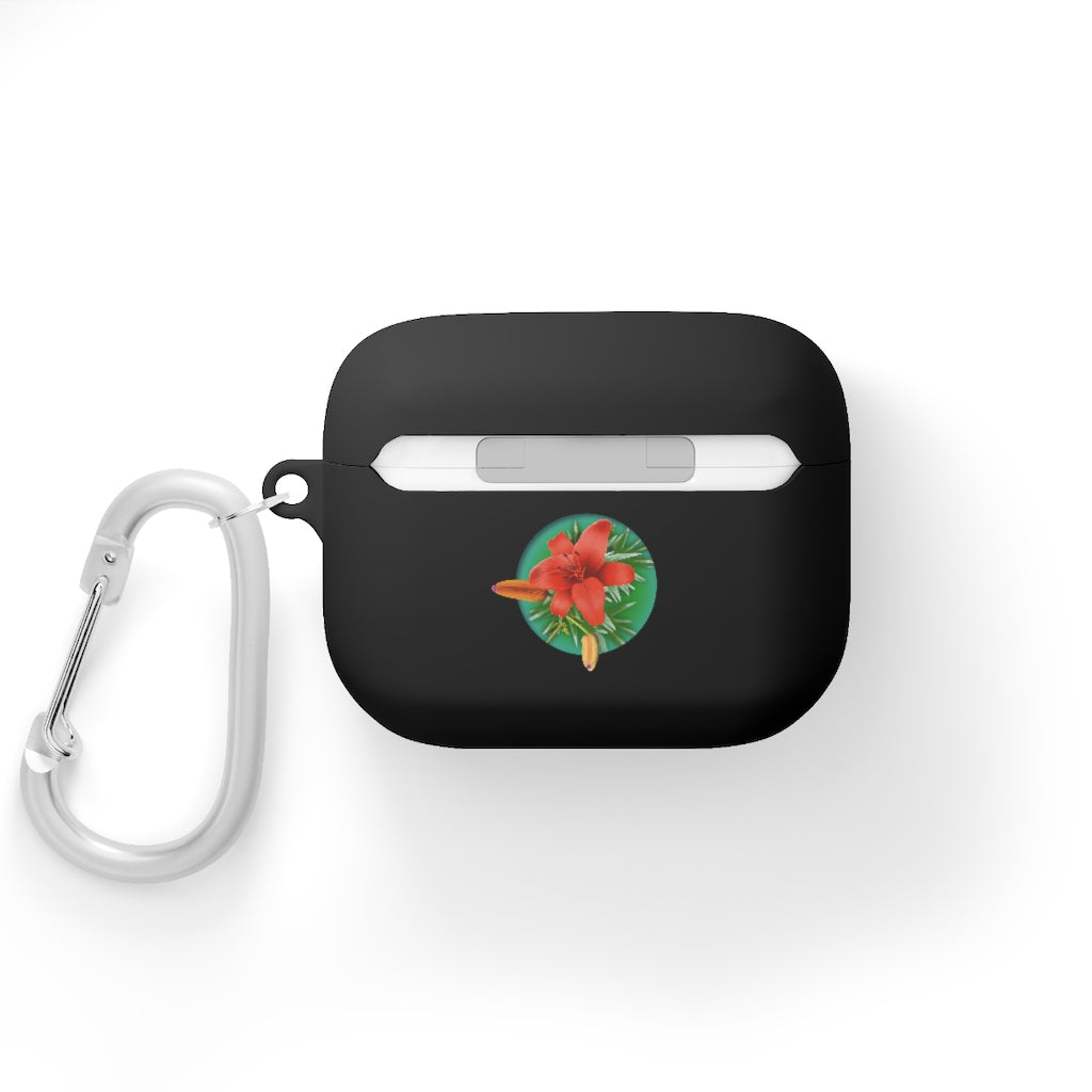 Orange Day Lily AirPods and AirPods Pro Case Cover