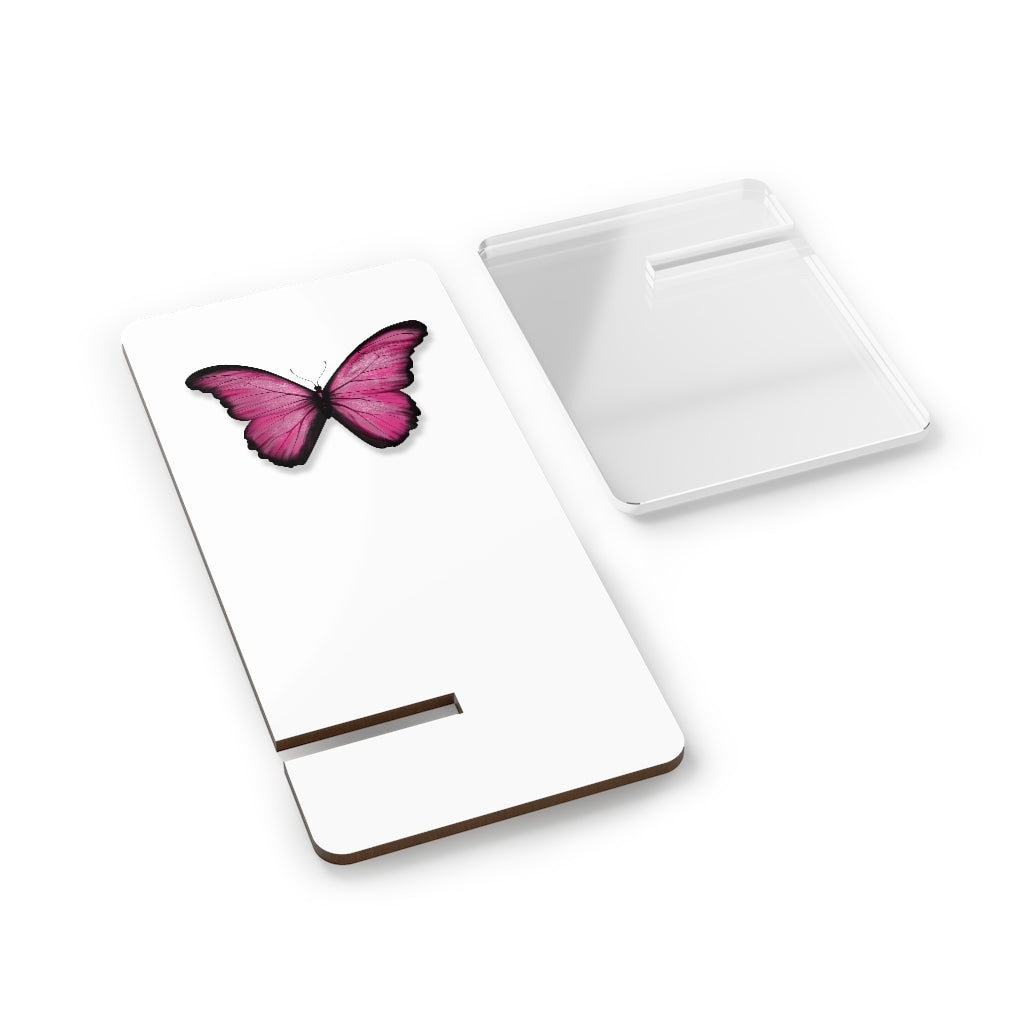 Pink Butterfly Mobile Display Stand for Smartphones