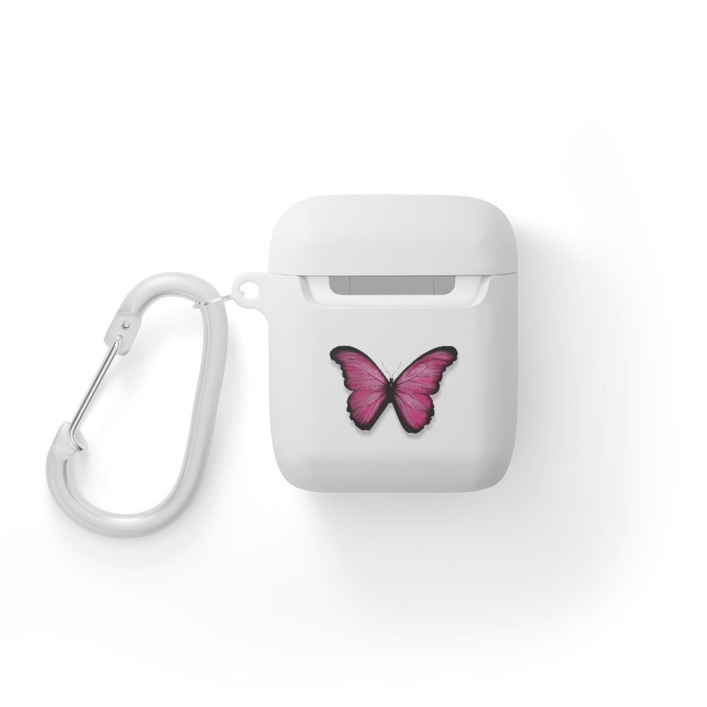 Pink Butterfly AirPods and AirPods Pro Case Cover