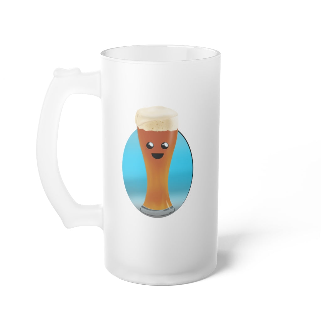 Kawaii Weissbier Frosted Glass Beer Mug