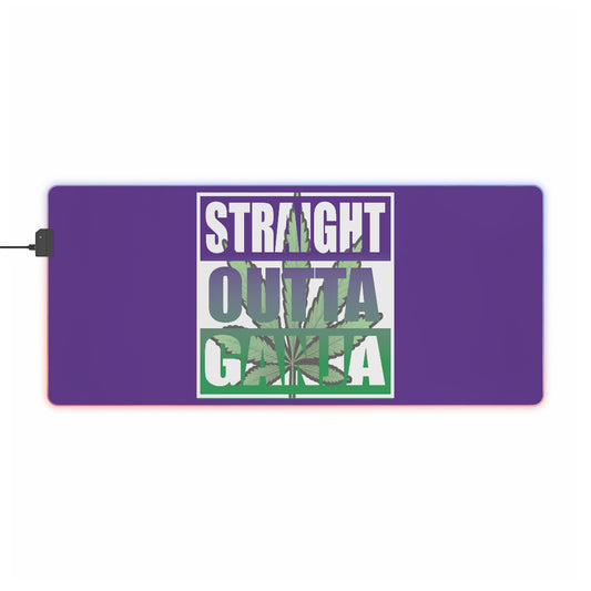 Straight Outta Ganja LED Gaming Mouse Pad
