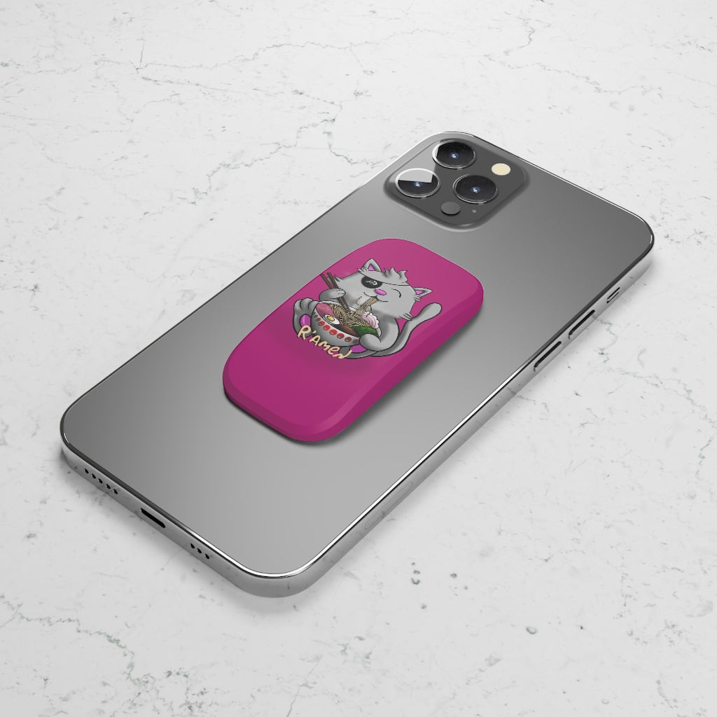 R'amen Pirate Cat Phone Click-On Grip