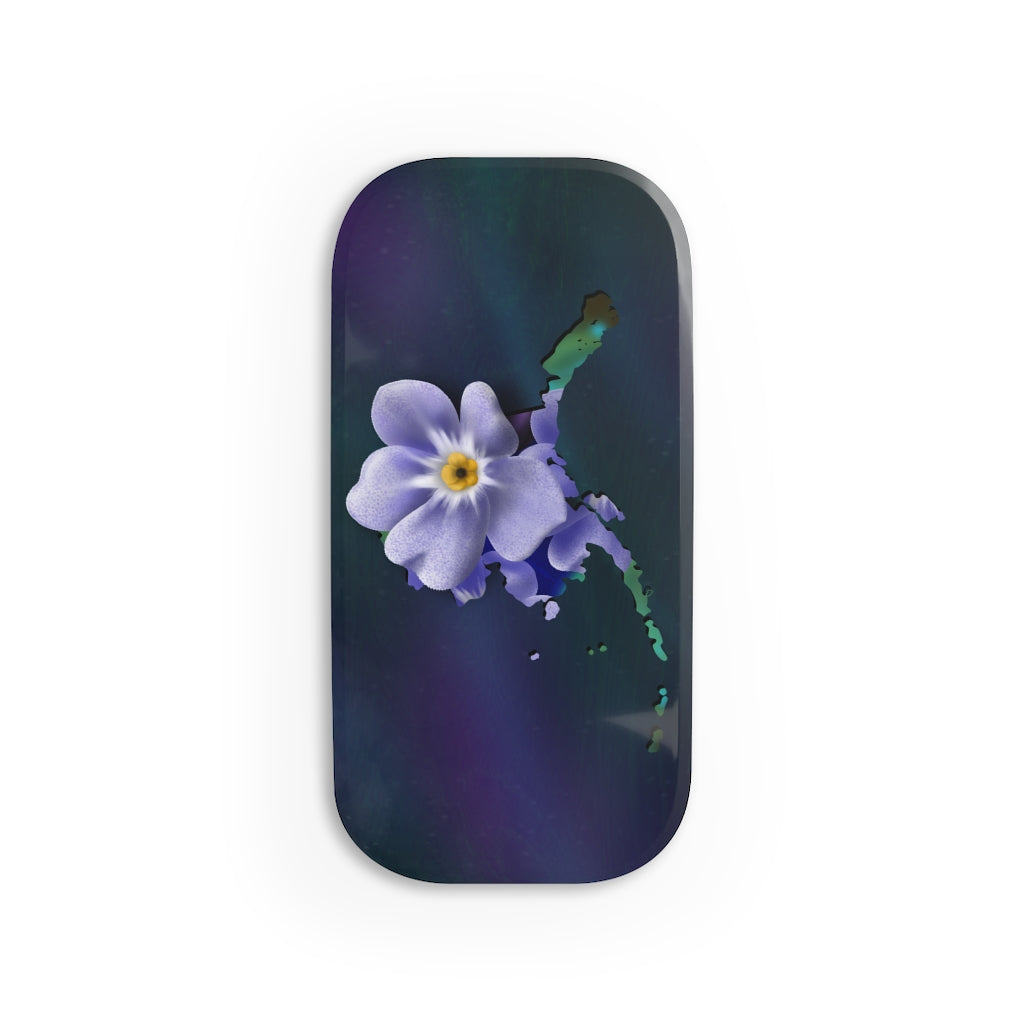 Alpine Forget me not in Alaska Phone Click-On Grip
