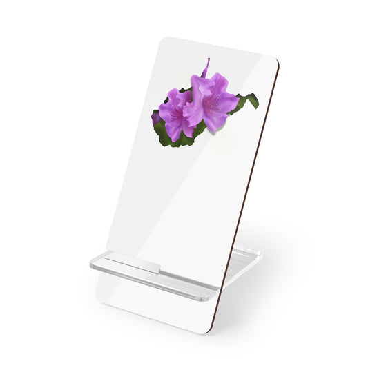 West Virginia Rhododendron Mobile Display Stand for Smartphones