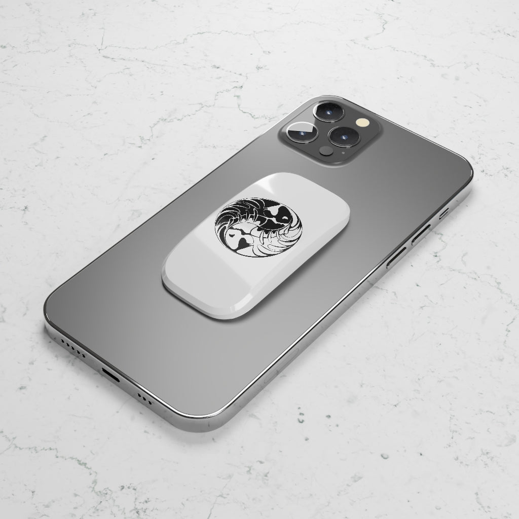 Jolly Roger Yin Yang Symbol Phone Click-On Grip