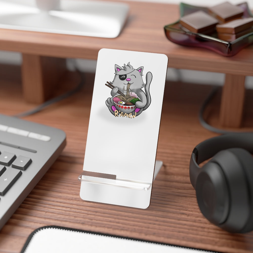 Pirate Ramen Cat Mobile Display Stand for Smartphones