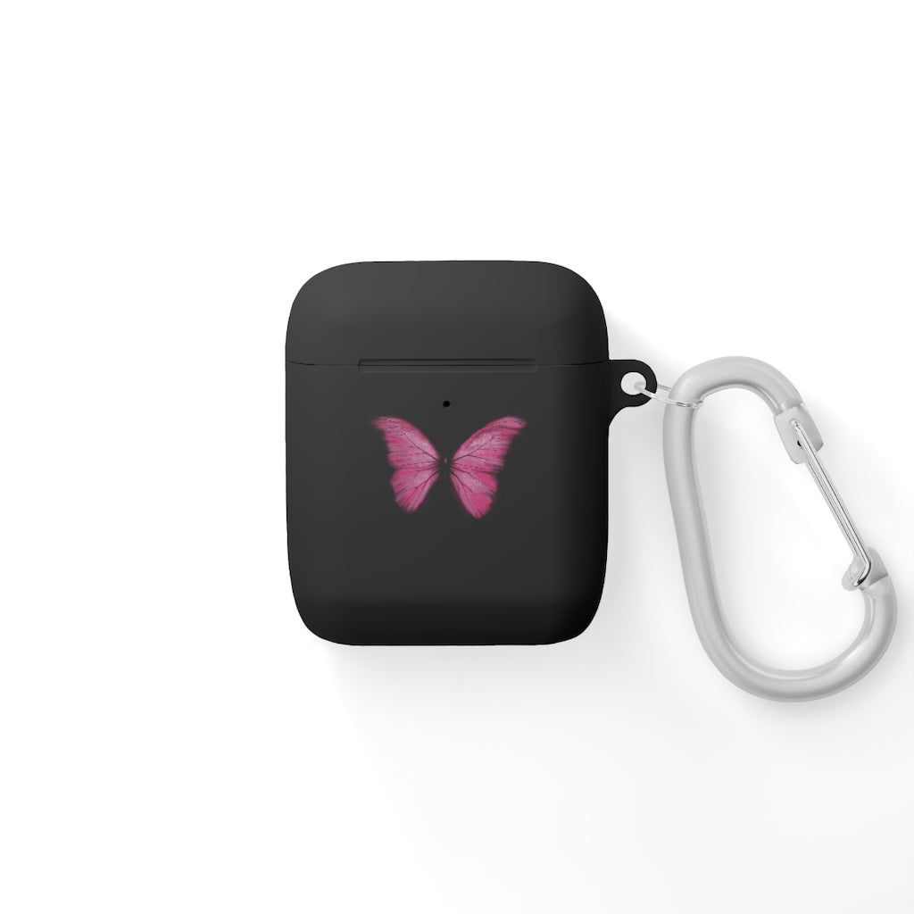 Pink Butterfly AirPods and AirPods Pro Case Cover