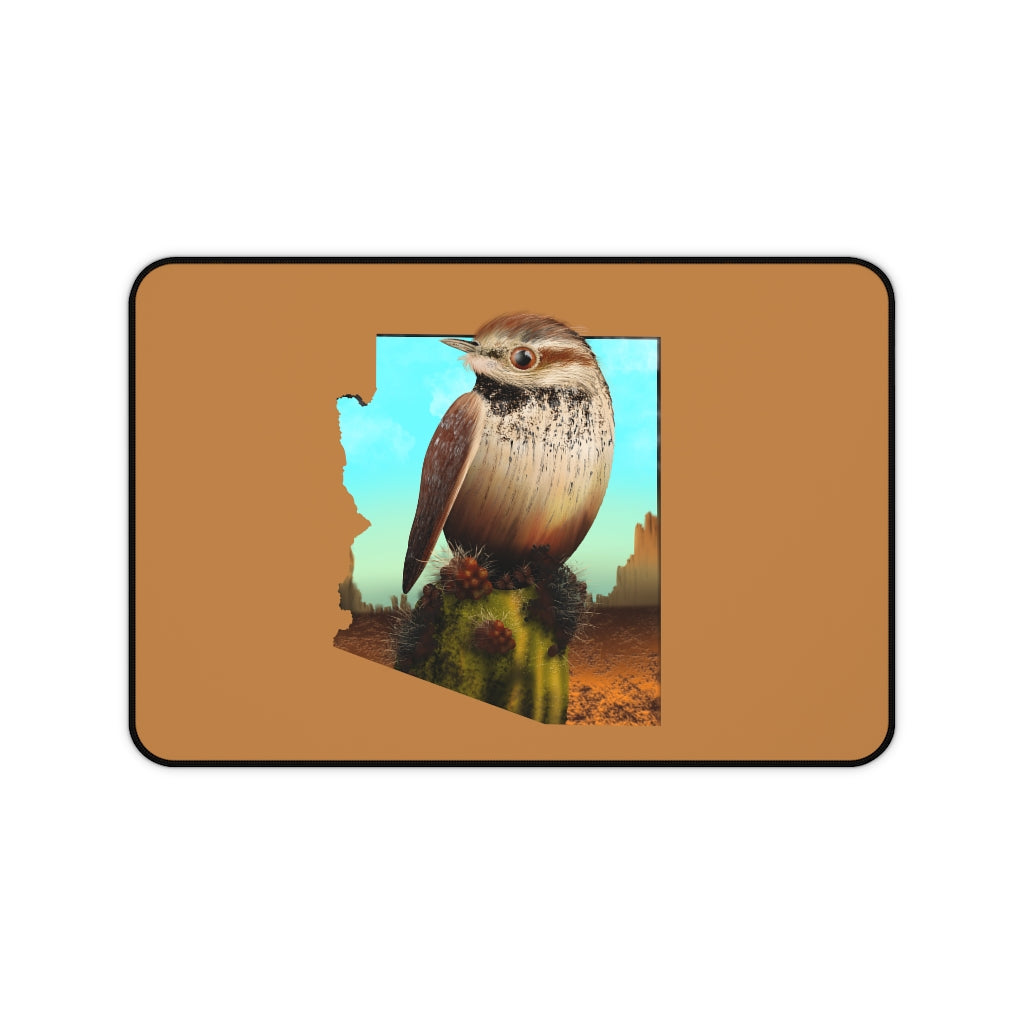 Cactus Wren in Arizona Desk Mat